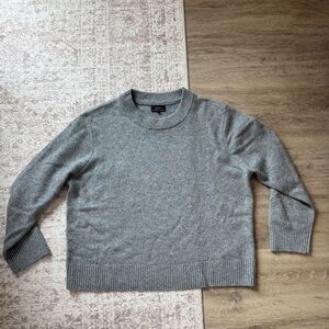 Quince Heather Gray Crewneck Sweater